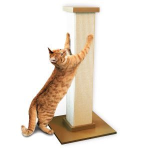 Ultimate Scratching Post – 32-Inch Sisal Tower for Cats – Beige