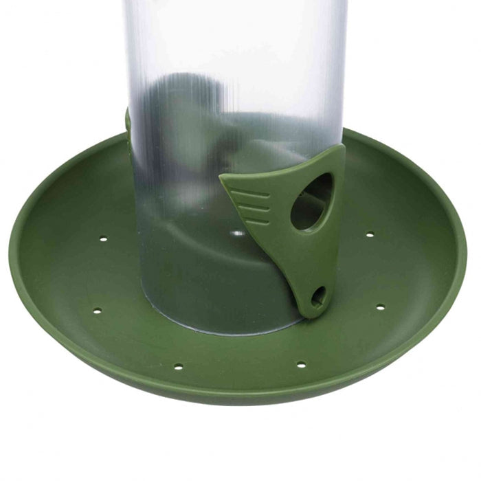 Wild Bird Seed Feeder With Plate 22cm Plastic - Image 3
